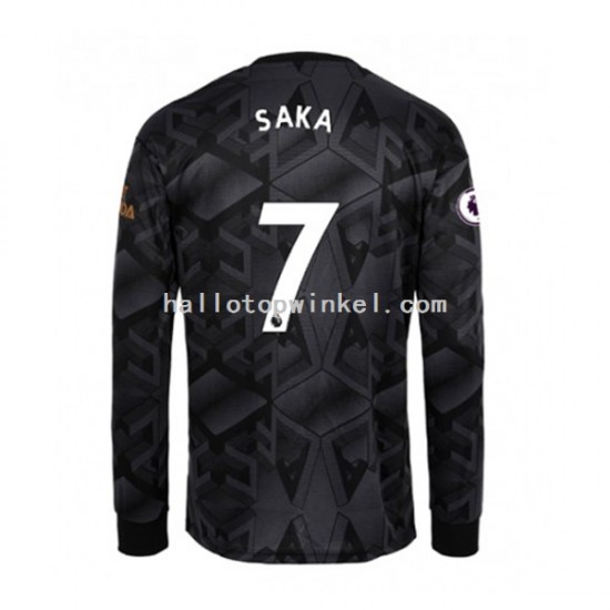 Arsenal Voetbalshirt Bukayo Saka 7 Heren Uit Tenue 2022-2023 Lange Mouw