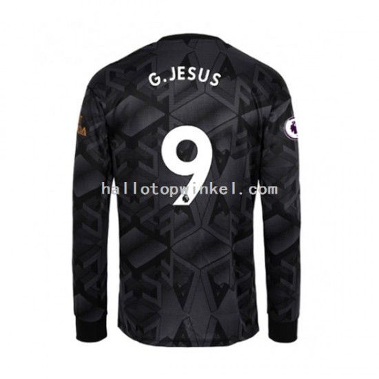 Arsenal Voetbalshirt Gabriel Jesus 9 Heren Uit Tenue 2022-2023 Lange Mouw
