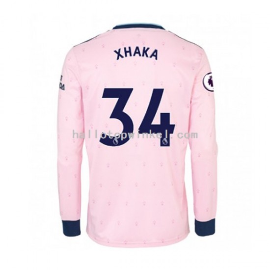 Arsenal Voetbalshirt Granit Xhaka 34 Heren Derde Tenue 2022-2023 Lange Mouw