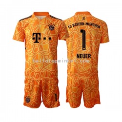 FC Bayern München Voetbalshirt Manuel Neuer 1 Doelman Kleuters/Kids Uit Tenue 2022-2023 Korte Mouw