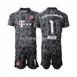 FC Bayern München Voetbalshirt Manuel Neuer 1 Doelman Kleuters/Kids Thuis Tenue 2022-2023 Korte Mouw