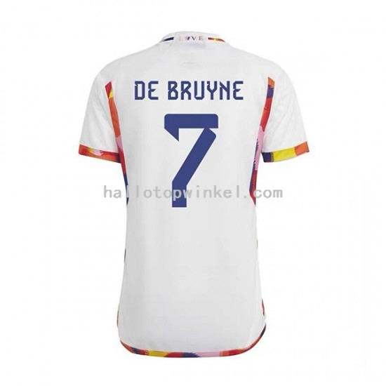 België Voetbalshirt De Bruyne 7 Heren Uit Tenue WK 2022 Korte Mouw