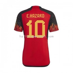 België Voetbalshirt Hazard 10 Heren Thuis Tenue WK 2022 Korte Mouw