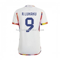 België Voetbalshirt Lukaku 9 Heren Uit Tenue WK 2022 Korte Mouw