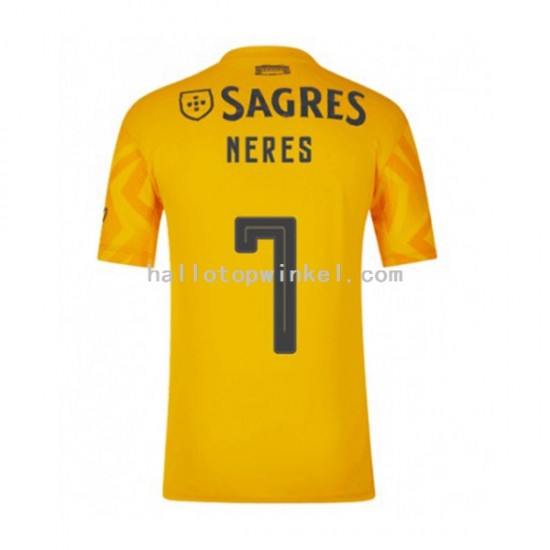 Benfica Voetbalshirt David Neres 7 Heren Uit Tenue 2022-2023 Korte Mouw