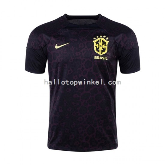 Brazilië Voetbalshirt Doelman Heren Thuis Tenue WK 2022 Korte Mouw