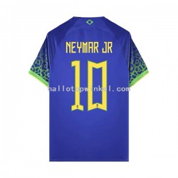 Brazilië Voetbalshirt Neymar JR 10 Heren Uit Tenue WK 2022 Korte Mouw