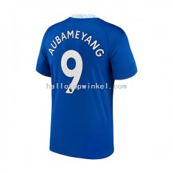 Chelsea Voetbalshirt Aubameyang 9 Heren Thuis Tenue 2022-2023 Korte Mouw