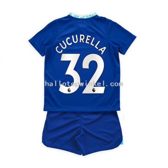 Chelsea Voetbalshirt Cucurella 32 Kleuters/Kids Thuis Tenue 2022-2023 Korte Mouw