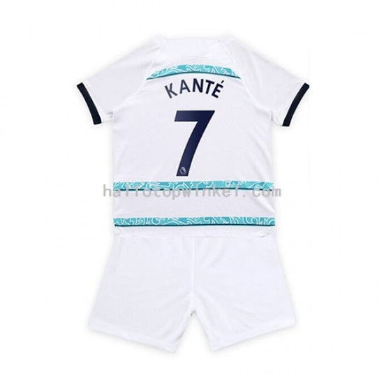 Chelsea Voetbalshirt Kante 7 Kleuters/Kids Uit Tenue 2022-2023 Korte Mouw