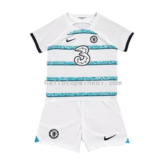 Chelsea Voetbalshirt Kleuters/Kids Uit Tenue 2022-2023 Korte Mouw
