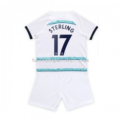 Chelsea Voetbalshirt Sterling 17 Kleuters/Kids Uit Tenue 2022-2023 Korte Mouw