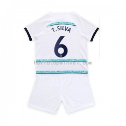 Chelsea Voetbalshirt T. Silva 6 Kleuters/Kids Uit Tenue 2022-2023 Korte Mouw