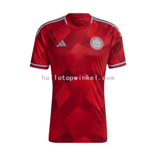 Colombia Voetbalshirt Heren Uit Tenue 2022-2023 Korte Mouw