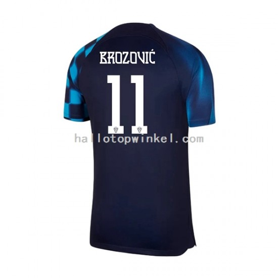 Kroatië Voetbalshirt Brozovic 11 Heren Uit Tenue WK 2022 Korte Mouw