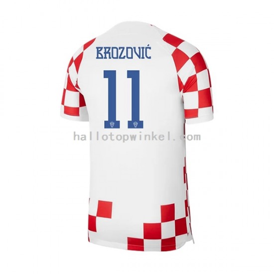 Kroatië Voetbalshirt Brozovic 11 Heren Thuis Tenue WK 2022 Korte Mouw