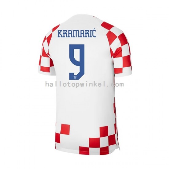 Kroatië Voetbalshirt Kramaric 9 Heren Thuis Tenue WK 2022 Korte Mouw