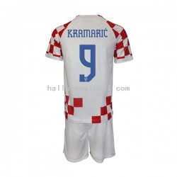 Kroatië Voetbalshirt Kramaric 9 Kleuters/Kids Thuis Tenue WK 2022 Korte Mouw