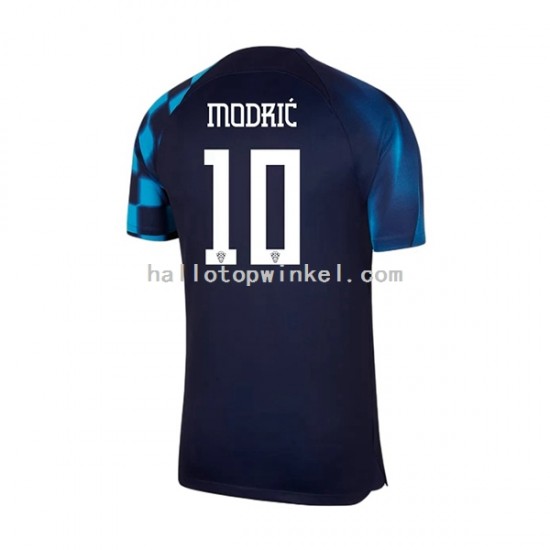 Kroatië Voetbalshirt Modrić 10 Heren Uit Tenue WK 2022 Korte Mouw