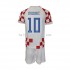 Kroatië Voetbalshirt Modrić 10 Kleuters/Kids Thuis Tenue WK 2022 Korte Mouw