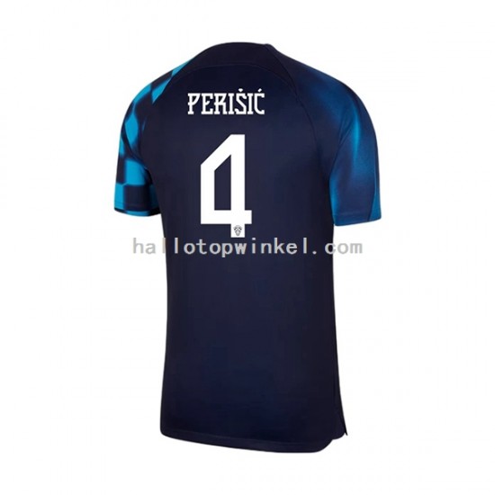 Kroatië Voetbalshirt Perisic 4 Heren Uit Tenue WK 2022 Korte Mouw