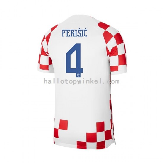 Kroatië Voetbalshirt Perisic 4 Heren Thuis Tenue WK 2022 Korte Mouw