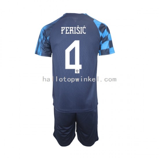 Kroatië Voetbalshirt Perisic 4 Kleuters/Kids Uit Tenue WK 2022 Korte Mouw