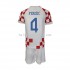 Kroatië Voetbalshirt Perisic 4 Kleuters/Kids Thuis Tenue WK 2022 Korte Mouw