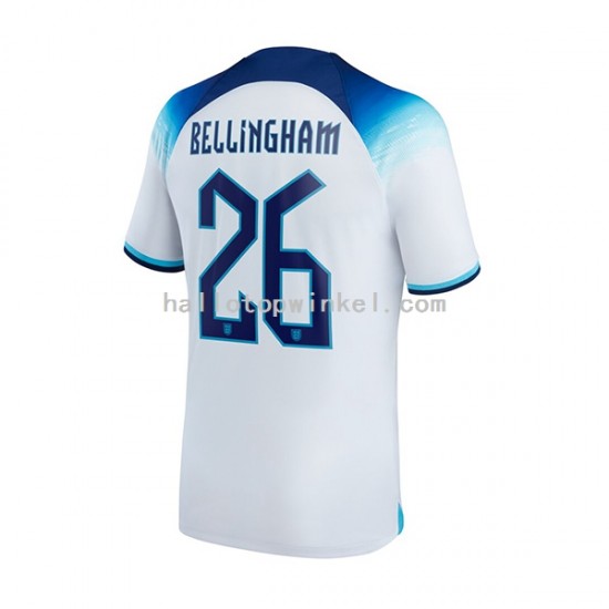 Engeland Voetbalshirt Bellingham 26 Heren Thuis Tenue WK 2022 Korte Mouw