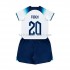 Engeland Voetbalshirt Foden 20 Kleuters/Kids Thuis Tenue WK 2022 Korte Mouw