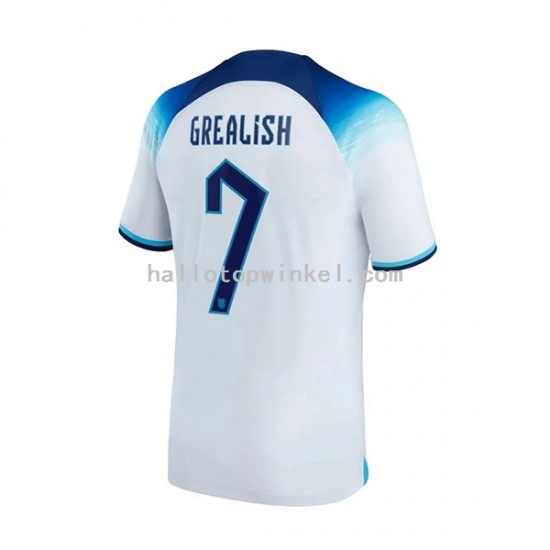 Engeland Voetbalshirt Grealish 7 Heren Thuis Tenue WK 2022 Korte Mouw