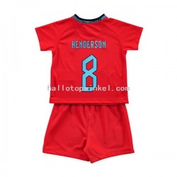 Engeland Voetbalshirt Henderson 8 Kleuters/Kids Uit Tenue WK 2022 Korte Mouw