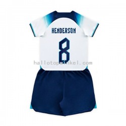 Engeland Voetbalshirt Henderson 8 Kleuters/Kids Thuis Tenue WK 2022 Korte Mouw