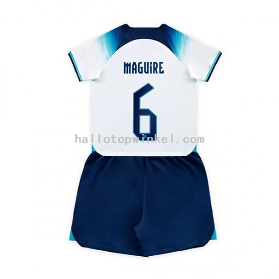Engeland Voetbalshirt Maguire 6 Kleuters/Kids Thuis Tenue WK 2022 Korte Mouw
