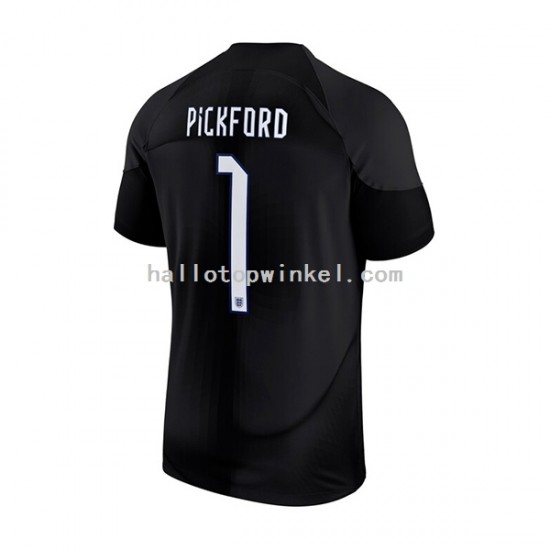 Engeland Voetbalshirt Pickford 1 Doelman Heren Thuis Tenue WK 2022 Korte Mouw
