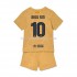 FC Barcelona Voetbalshirt Ansu Fat 10 Kleuters/Kids Uit Tenue 2022-2023 Korte Mouw