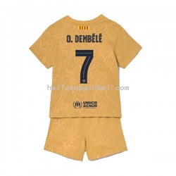 FC Barcelona Voetbalshirt Ousmane Dembele 7 Kleuters/Kids Uit Tenue 2022-2023 Korte Mouw