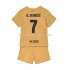 FC Barcelona Voetbalshirt Ousmane Dembele 7 Kleuters/Kids Uit Tenue 2022-2023 Korte Mouw