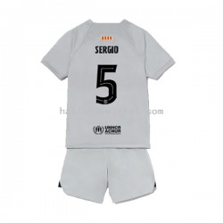 FC Barcelona Voetbalshirt Sergio Busquets 5 Kleuters/Kids Derde Tenue 2022-2023 Korte Mouw
