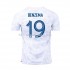 Frankrijk Voetbalshirt Benzema 19 Heren Uit Tenue WK 2022 Korte Mouw