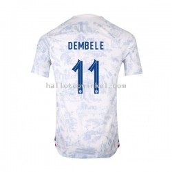 Frankrijk Voetbalshirt Dembele 11 Heren Uit Tenue WK 2022 Korte Mouw