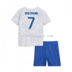 Frankrijk Voetbalshirt Griezmann 7 Kleuters/Kids Uit Tenue WK 2022 Korte Mouw