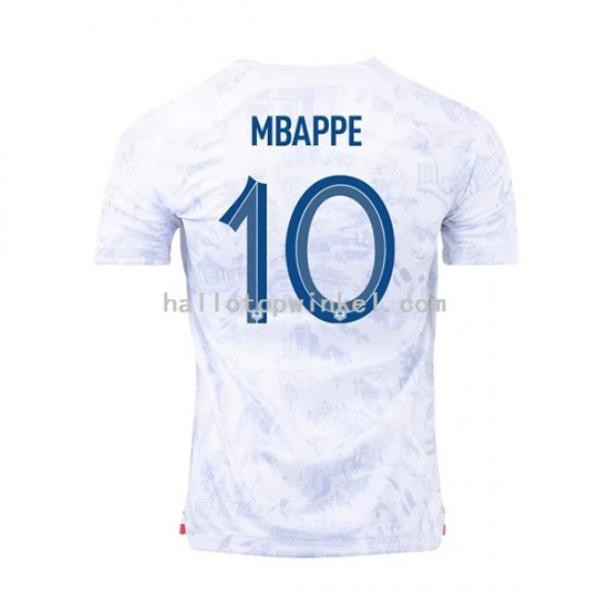 Frankrijk Voetbalshirt Mbappé 10 Heren Uit Tenue WK 2022 Korte Mouw
