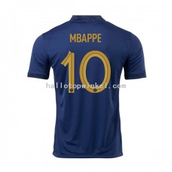 Frankrijk Voetbalshirt Mbappé 10 Heren Thuis Tenue WK 2022 Korte Mouw