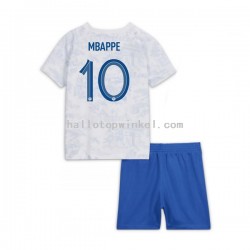 Frankrijk Voetbalshirt Mbappé 10 Kleuters/Kids Uit Tenue WK 2022 Korte Mouw