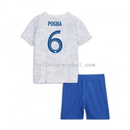 Frankrijk Voetbalshirt Pogba 6 Kleuters/Kids Uit Tenue WK 2022 Korte Mouw