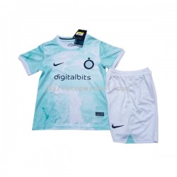 Inter Milan Voetbalshirt Kleuters/Kids Uit Tenue 2022-2023 Korte Mouw