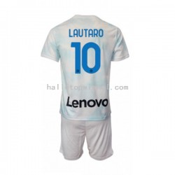 Inter Milan Voetbalshirt Lautaro Martinez 10 Kleuters/Kids Uit Tenue 2022-2023 Korte Mouw