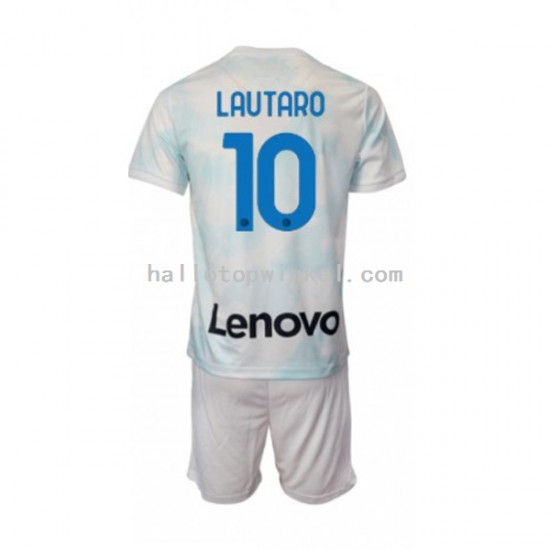 Inter Milan Voetbalshirt Lautaro Martinez 10 Kleuters/Kids Uit Tenue 2022-2023 Korte Mouw