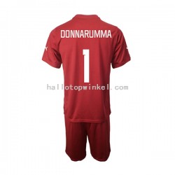 Italië Voetbalshirt Donnarumma 1 Doelman Kleuters/Kids Uit Tenue 2022-2023 Korte Mouw
